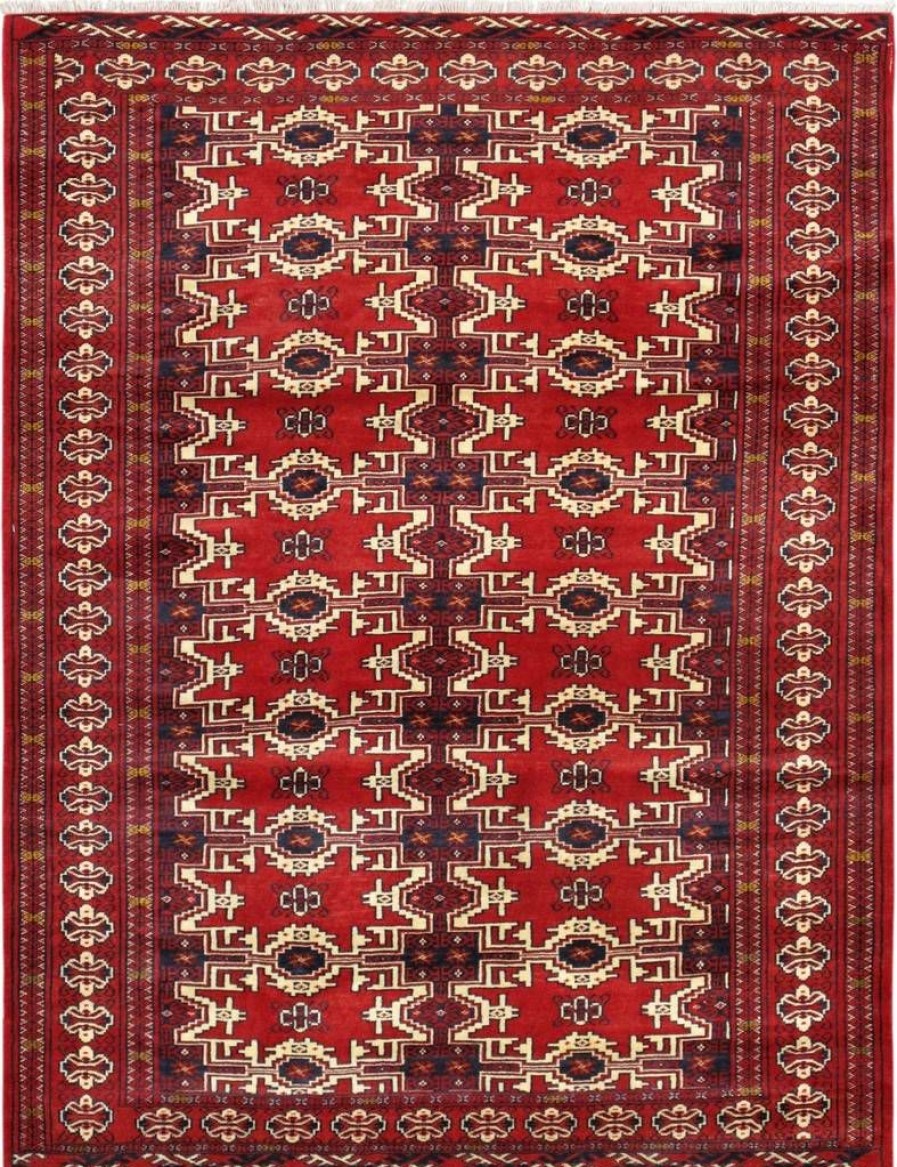 Clearance * Exclusive Design Vintage Balouch Colletion Hand-Knotted Lamb'S Wool Area Rug- 3'11" X 5 4 Pasargad Home 000412