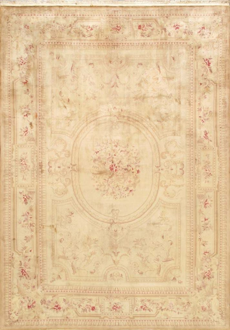 Clearance * Discounts Savonnerie Collection Hand-Knotted Wool Area Rug- 9 6 X 13 6 Pasargad Home 59742