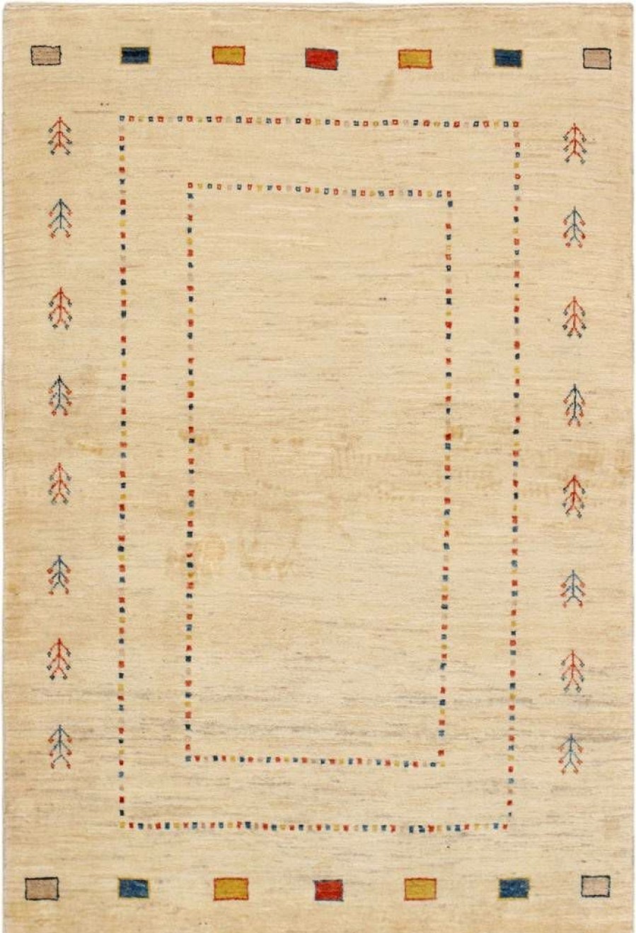 New * Hot Sell Gabbeh Collection Hand-Knotted Lamb'S Wool Area Rug- 3 4 X 5 0 Pasargad Home 030258