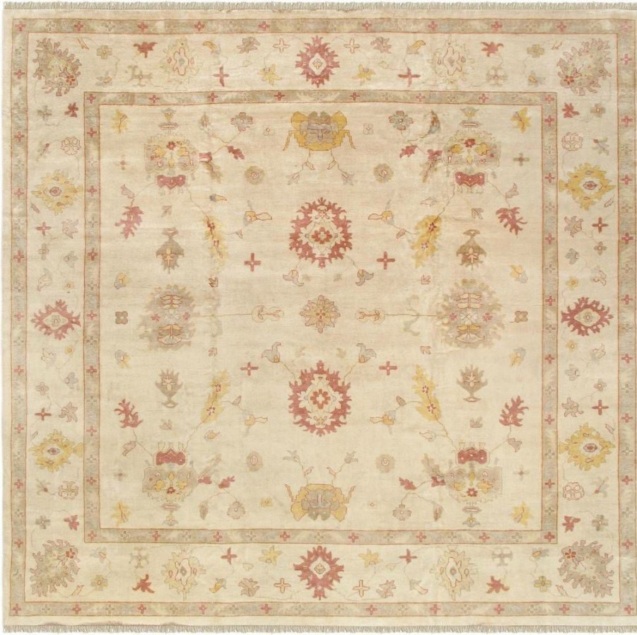 Best * Outlet Oushak Collection Hand-Knotted Lamb'S Wool Area Rug- 13 10 X 13 11 Pasargad Home 033217