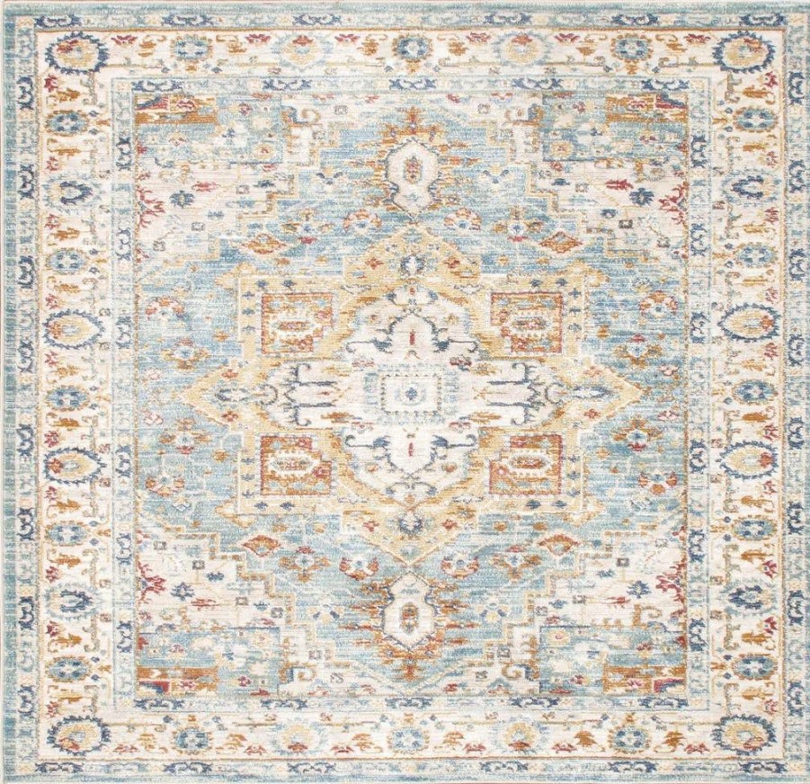 Clearance * Crazy Deals Heritage Collection Power Loom Area Rug- 6 0 X 6 0 Pasargad Home Pfh-02 6X6