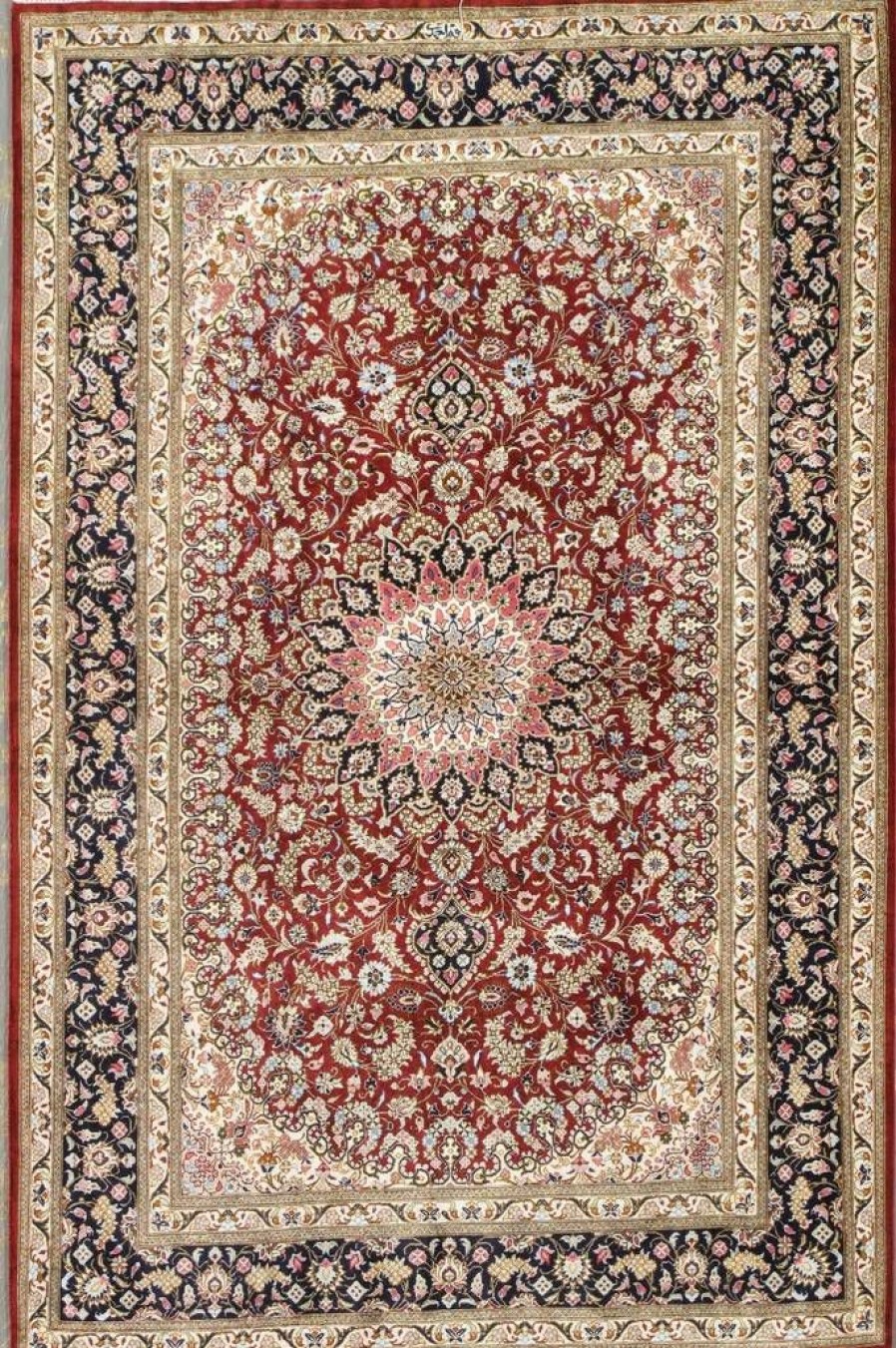 Wholesale * Exclusive Design Qum Colletion Hand-Knotted Pure Silk Area Rug- 3 3 X 4'11" Pasargad Home 043508